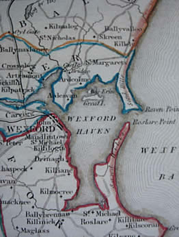 Map of Wexford Harbour 1837