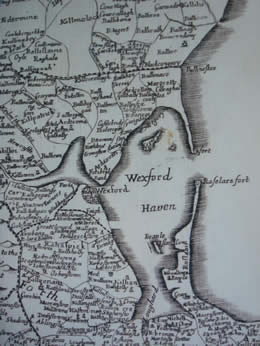 Map of Wexford Harbour Circa 1657