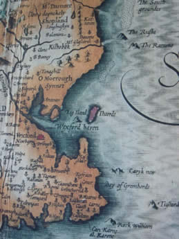 Map of Wexford Harbour Circa 1612