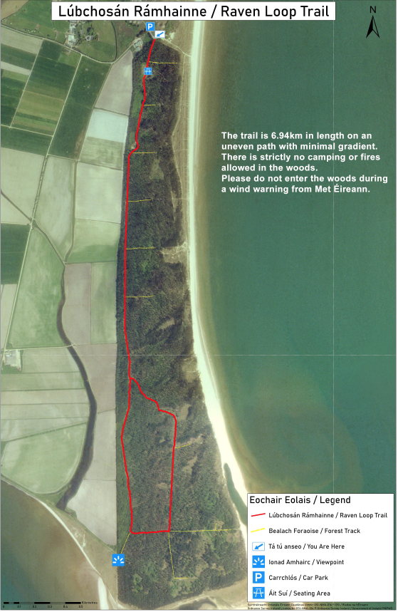 Raven Loop Trail map